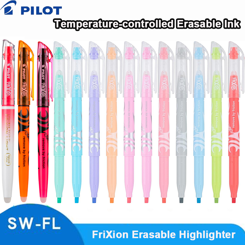 Highlighter Set Pastel - ปากกาไฮไลท์แบบลบได้ PILOT SW-FL FriXion Light ใช้ซ้ำได้