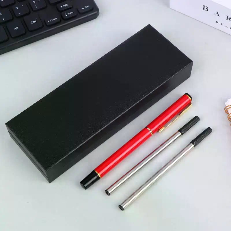 Stationery Supplies Business - กล่องของขวัญบรรจุภัณฑ์หรูหรา ชุดปากกาลูกลื่นโลหะ สำหรับโรงเรียน ธุรกิจ สำนักงาน ปากกาโรลเลอร์ลายเซ็น