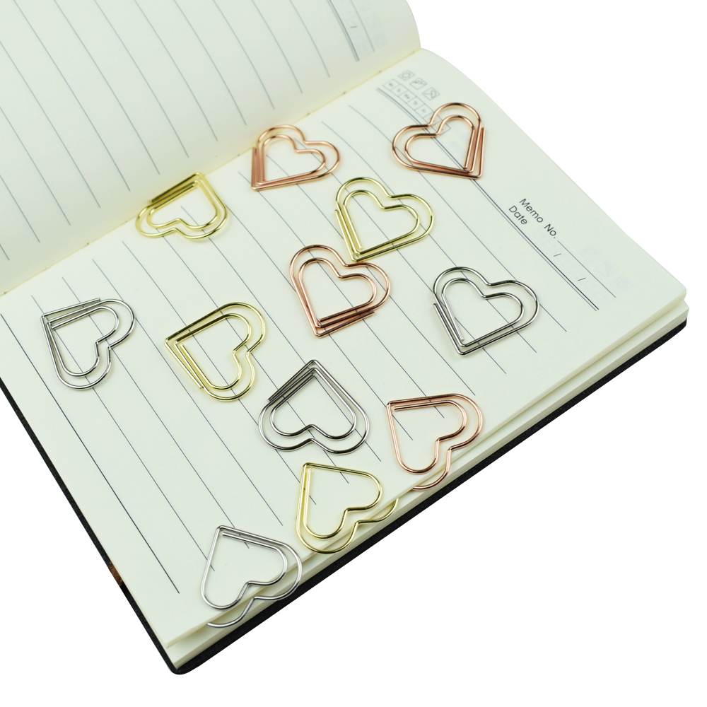 ชุดคลิปหนีบกระดาษรูปหัวใจ 12 ช - Binder Clip Assorted บทวิจารณ์และราคา