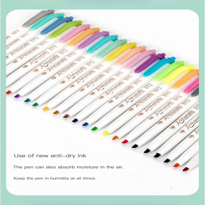 6 สี Push ปุ่มปากกาเน้นข้อความ - Highlighter Set Pastel บทวิจารณ์และราคา