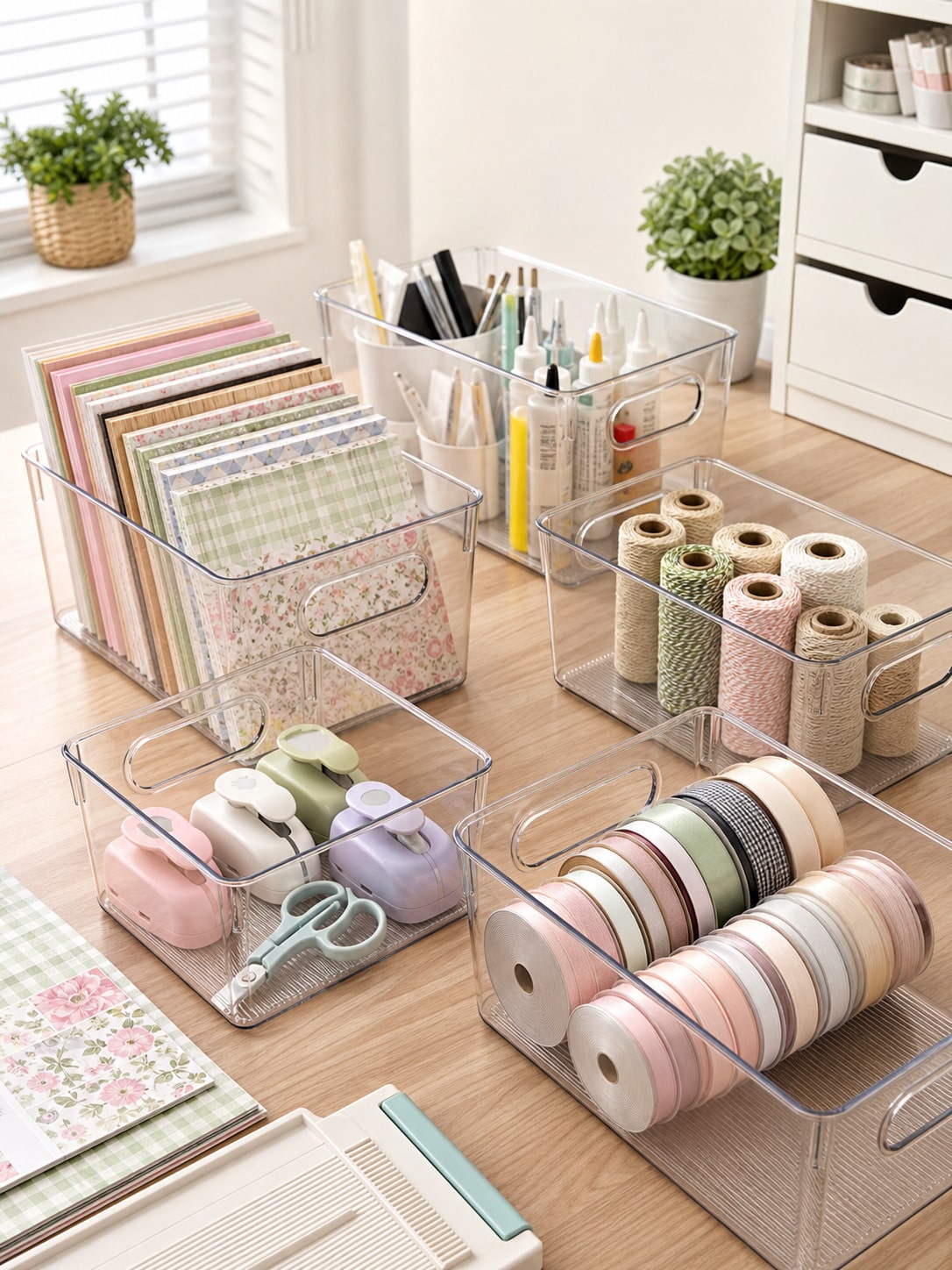 ชุดกล่องเก็บของใส 8 ชิ้นพร้อมห - Stationery Warehouse บทวิจารณ์และราคา