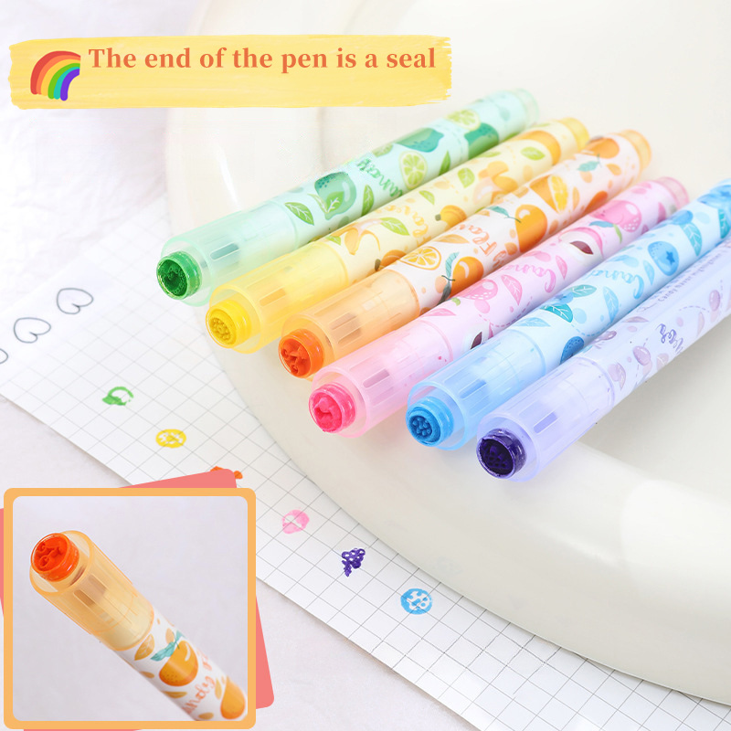 ปากกาเน้นข้อความกลิ่นผลไม้สร้า - Highlighter Set Pastel บทวิจารณ์และราคา