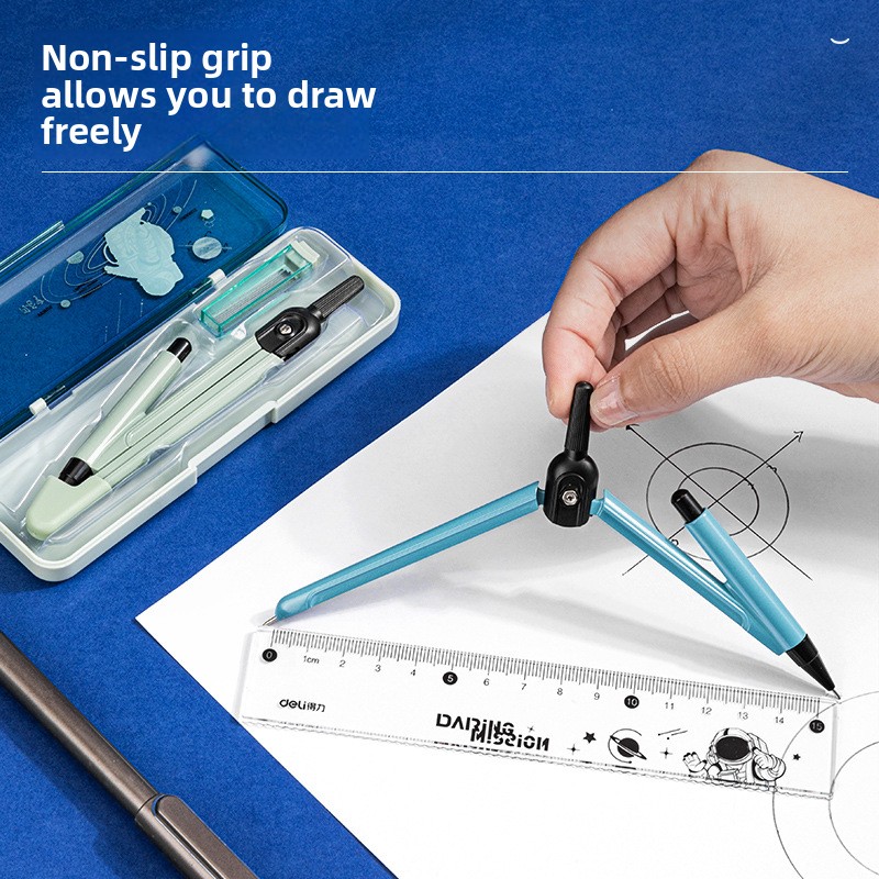 ชุดวงเวียนโลหะสำหรับนักเรียน/น - Compass Geometry Set บทวิจารณ์และราคา