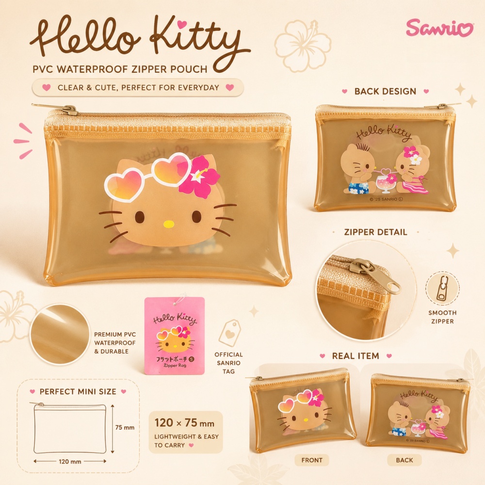กระเป๋าซิปกันน้ำลายเฮลโลคิตตี้ - Tan Stationery & Office Supply บทวิจารณ์และราคา