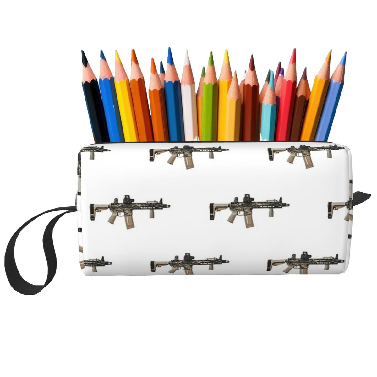 AR-15 Tan Camo Gun กล่องดินสอส - Tan Stationery & Office Supply บทวิจารณ์และราคา