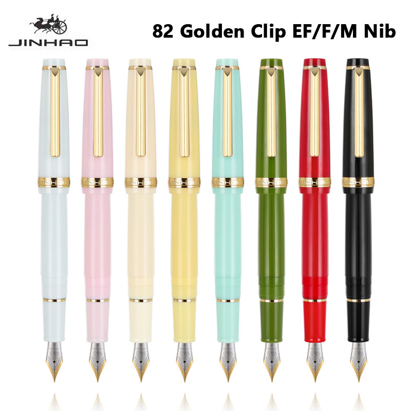 Jinhao 82 Fountain ปากกาคลิปสี - Stationery Supplies Business บทวิจารณ์และราคา