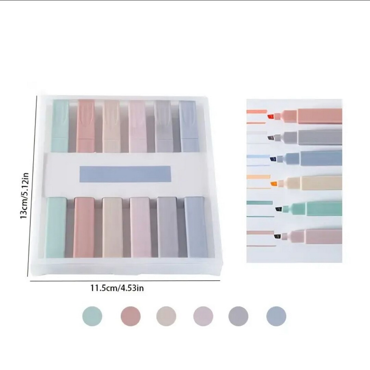 ชุดปากกาไฮไลท์เตอร์หลากสี 6/12 - Highlighter Set Pastel บทวิจารณ์และราคา