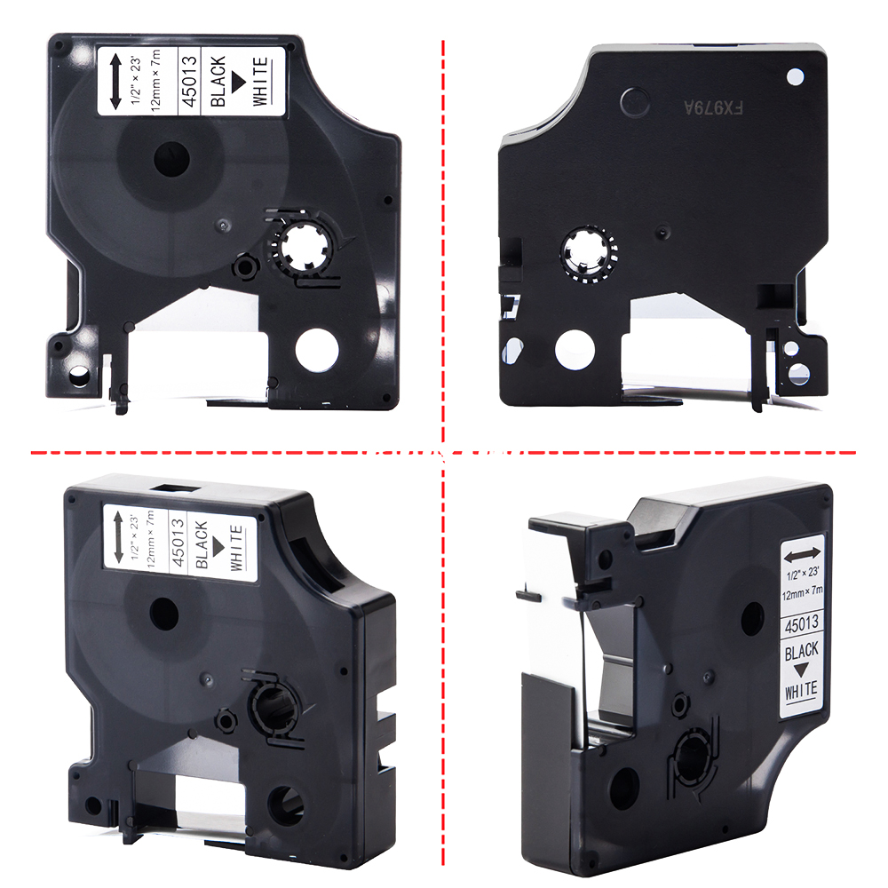 45013 เทปฉลากสีดําบนสีขาวสําหร - Label Printer Tape บทวิจารณ์และราคา