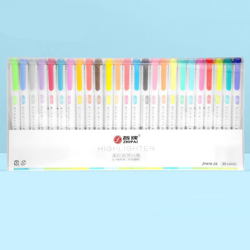 25 สี ZhiPai Highlighters Mark - Highlighter Set Pastel บทวิจารณ์และราคา