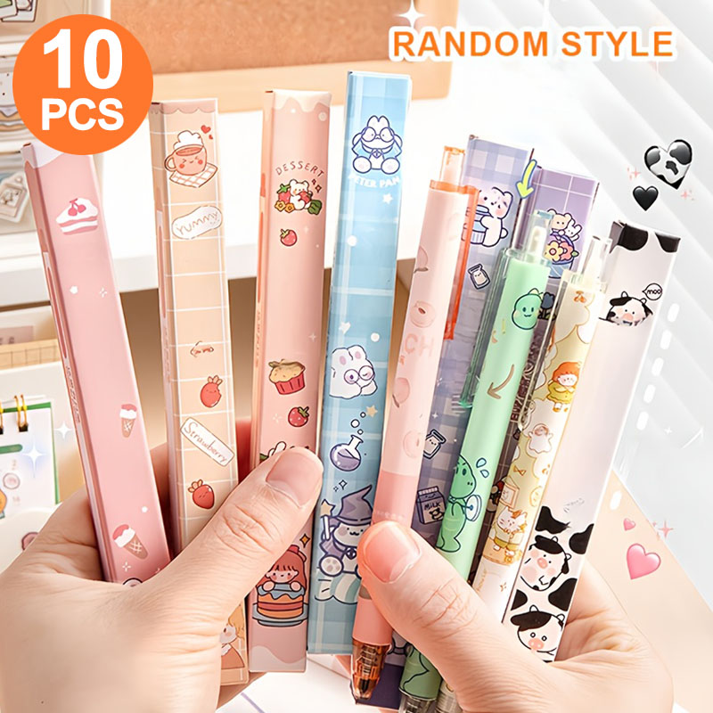 ปากกาเจลเดี่ยว 10 ด้ามในกล่องส - Stationery Supplies Business บทวิจารณ์และราคา